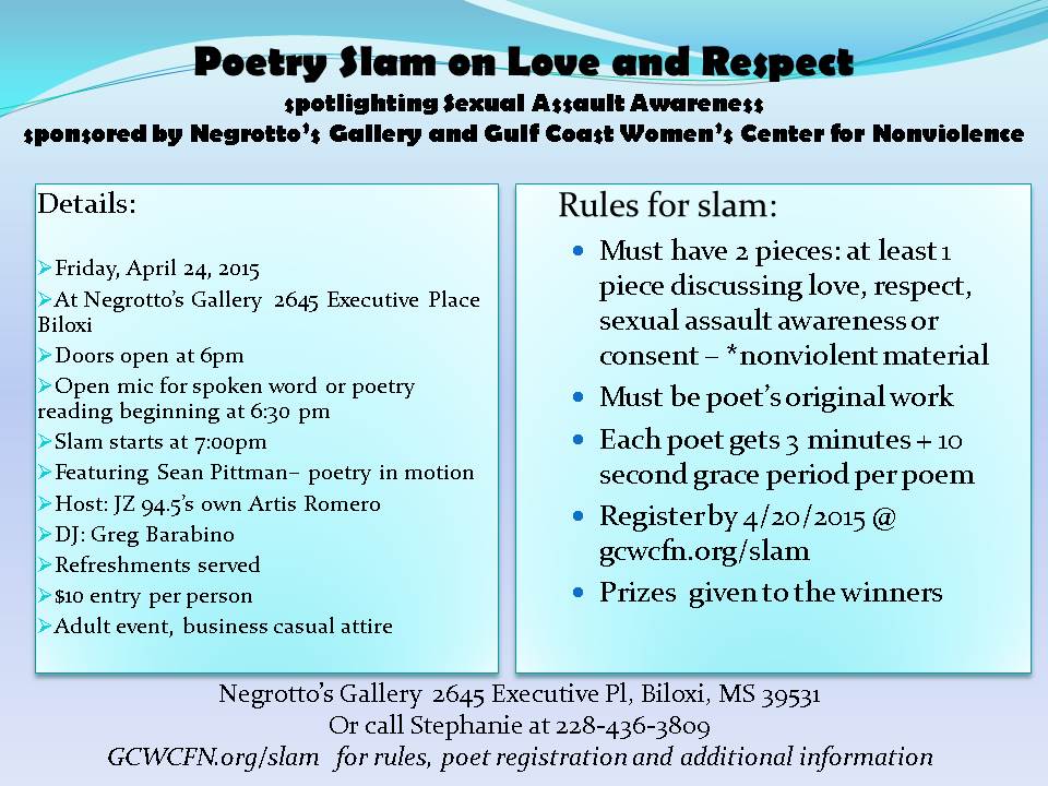 Poetry Slam On Love And Respect Mississippi Coalition Against Sexual Assault